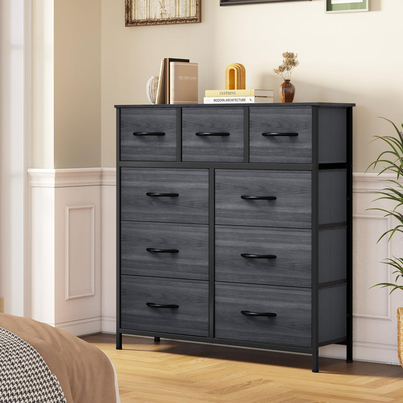 Black wood grain dresser discount
